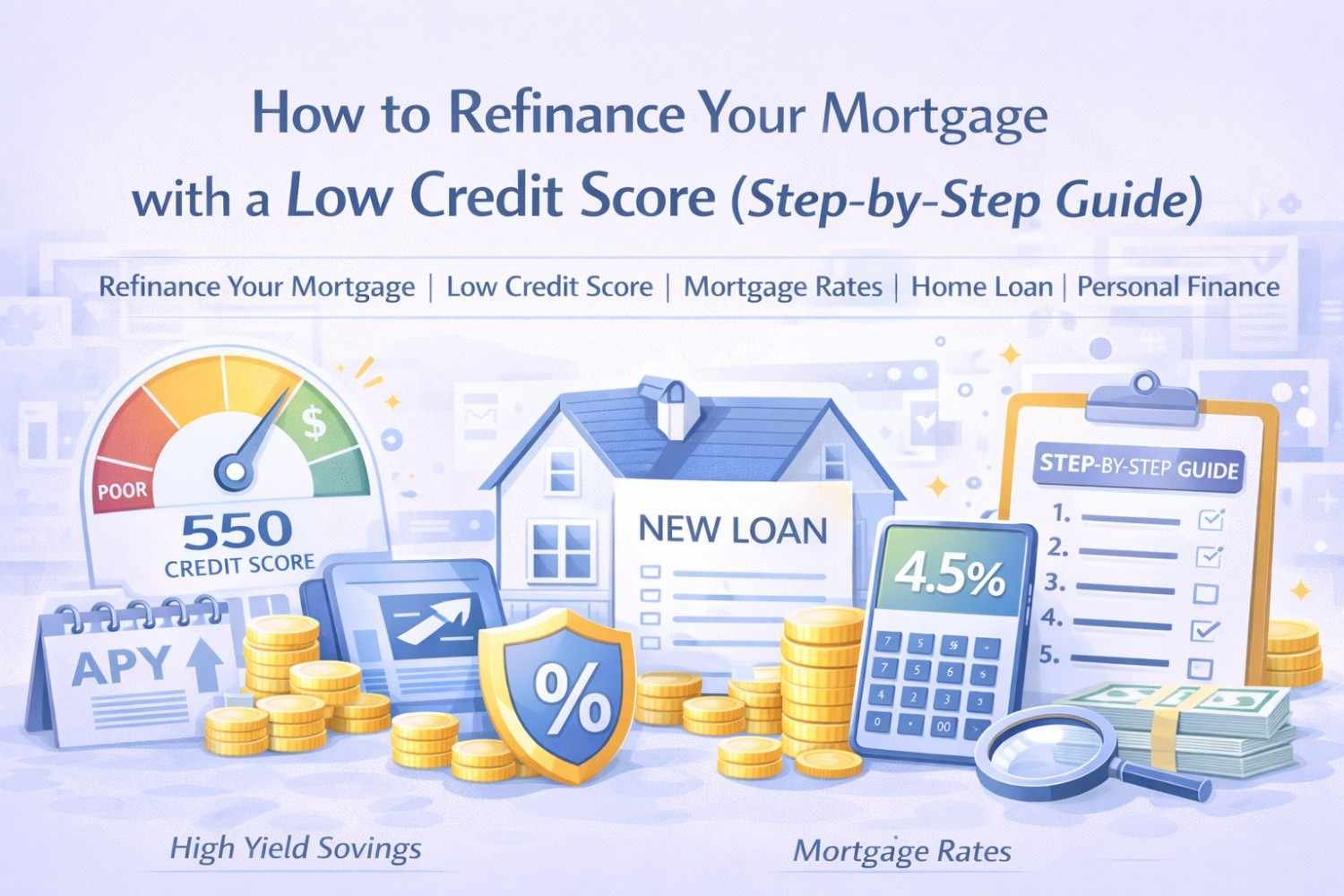 How to Refinance Your Mortgage with a Low Credit Score (Step-by-Step Guide)