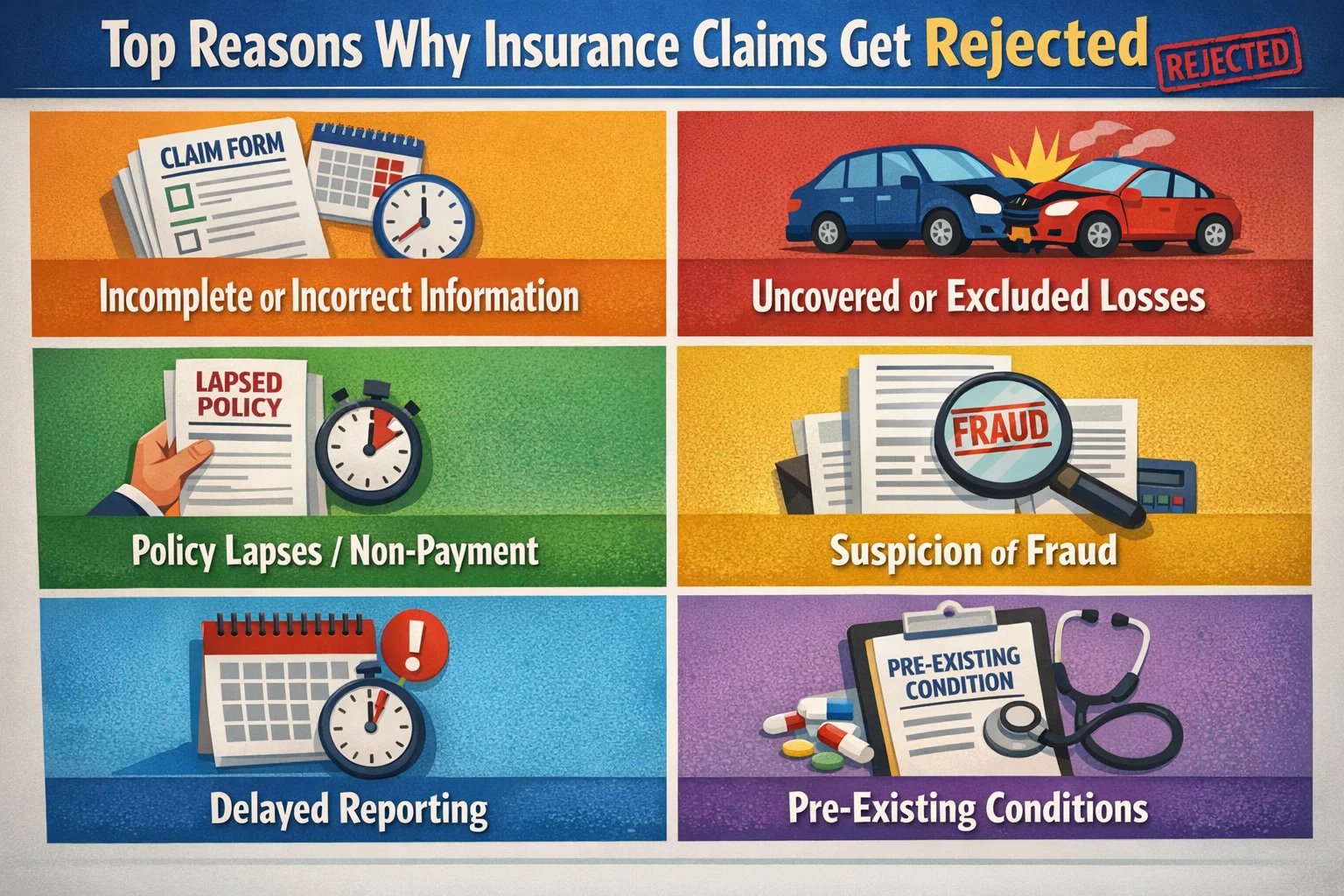 Top Reasons Why Insurance Claims Get Rejected
