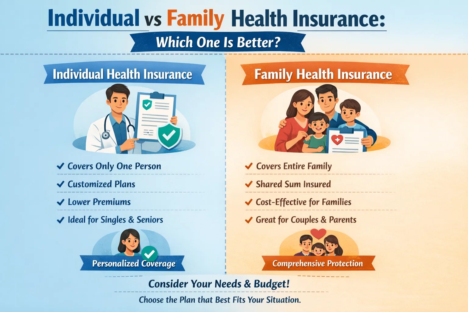 Individual vs Family Health Insurance: Which One Is Better?